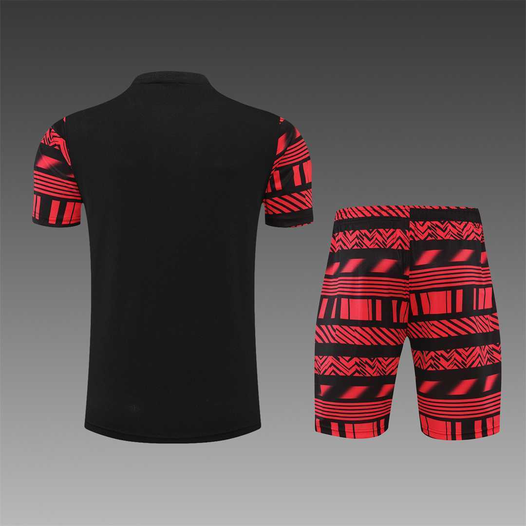22-23 AC Milan Training Short Sleeve Kit Black 18