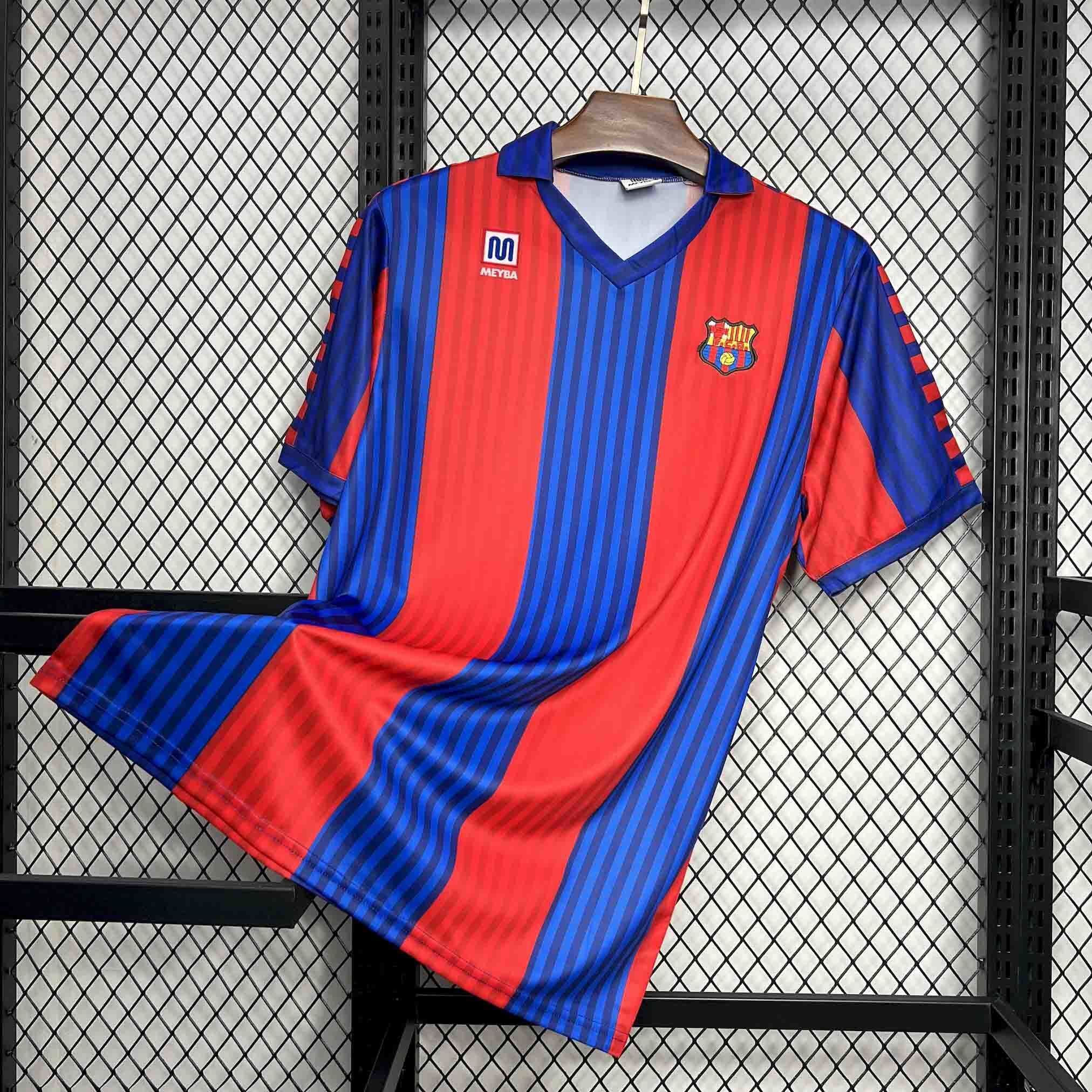 91-92 Barcelona Home Retro Kit Vintage Shirt AAAAJersey Supplier Yupoo