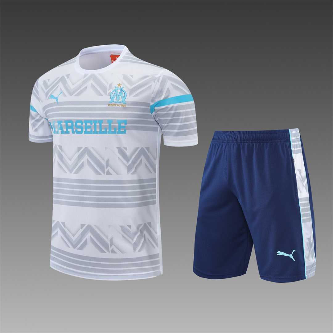 22-23 Marseille vest training suit kit dark blue white1684405084000
