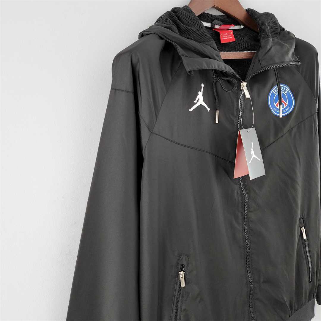 22-23 PSG black windbreaker-1 6