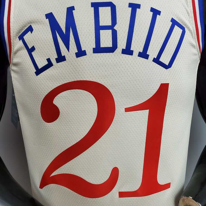 2020 Philadelphia 76ers EMBIID#21 City Limited Edition Beige 3