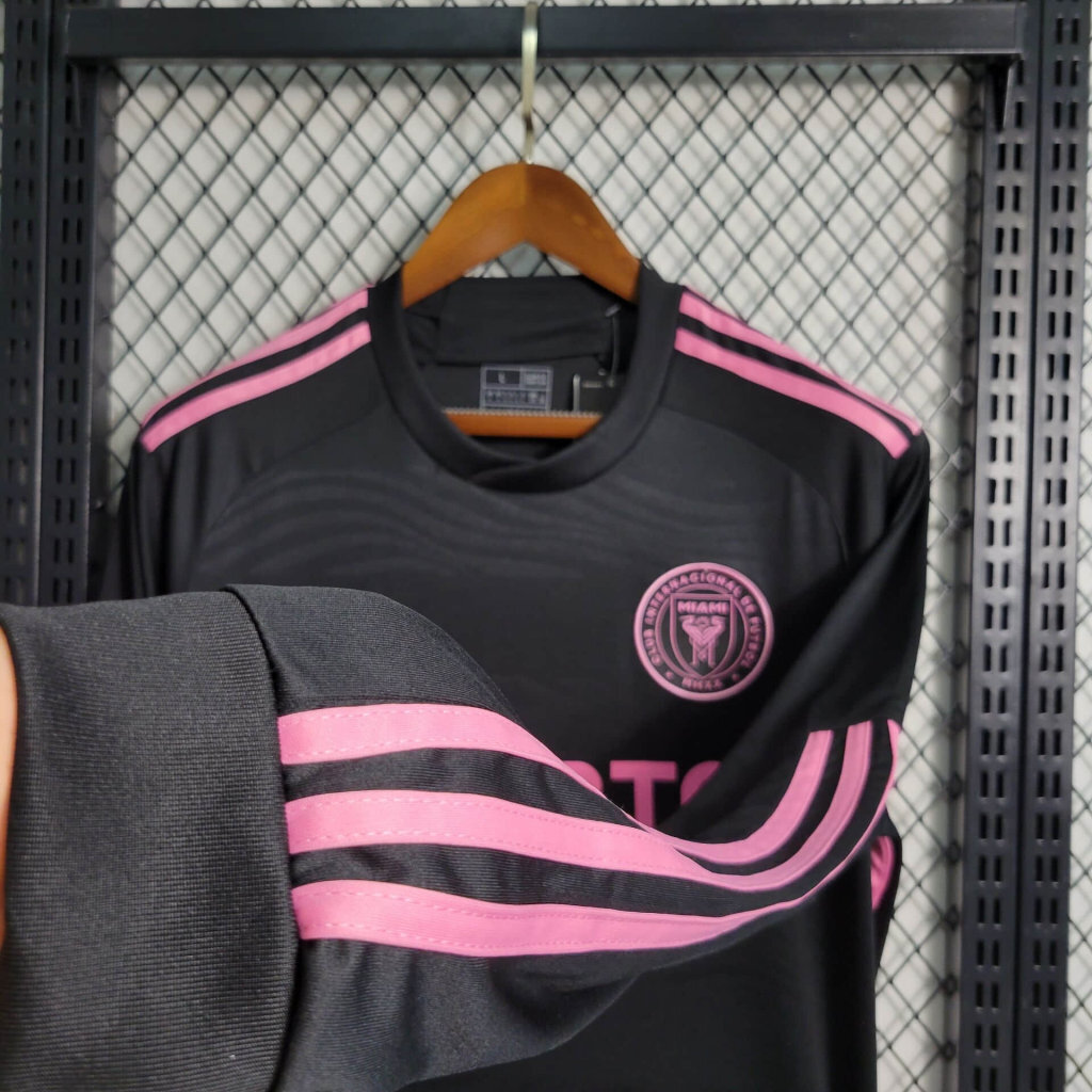 23-24 Long Sleeve Inter Miami Away S-XXL Cheap Soccer Jerseys 2