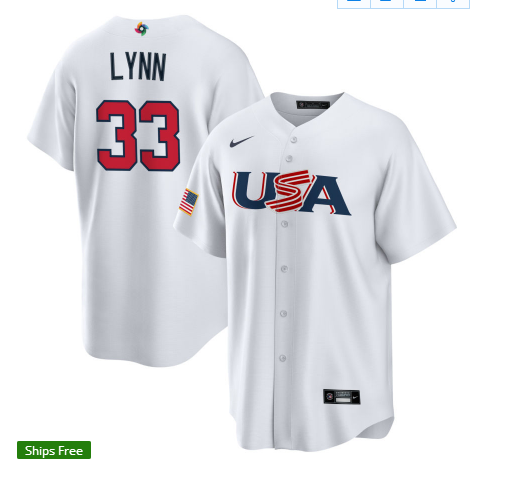 USA 2023 World Cup Baseball Jerseys 2