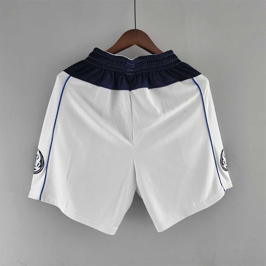 Dallas Mavericks NBA Shorts White 4