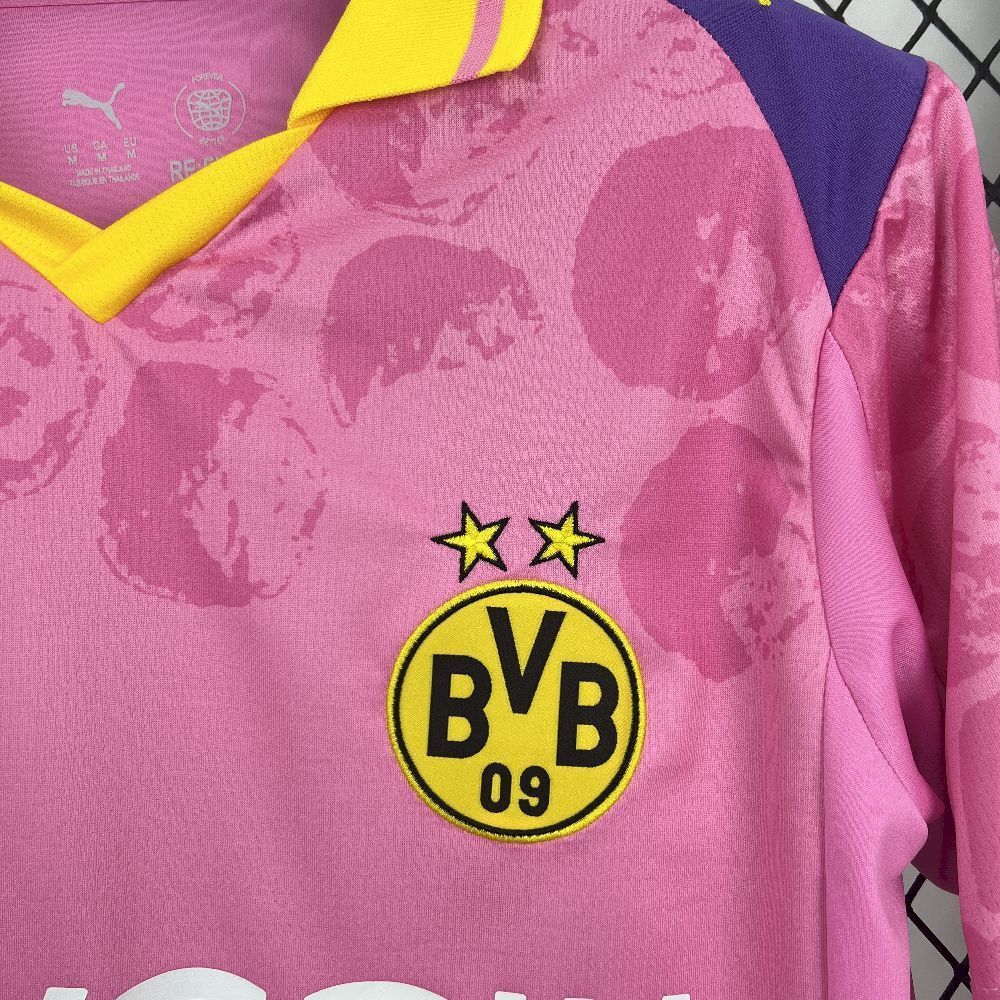 25-26 Borussia Dortmund Pink Kit Special Edition Shirt Football Apparels Soccer AAAAJersey Yupo 3