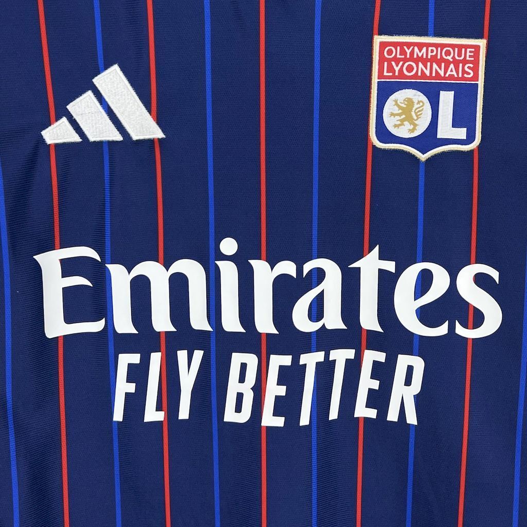 25-26 Lyon Away Shirt Football T-Shirt AAAAJersey Supply Yupoo 7