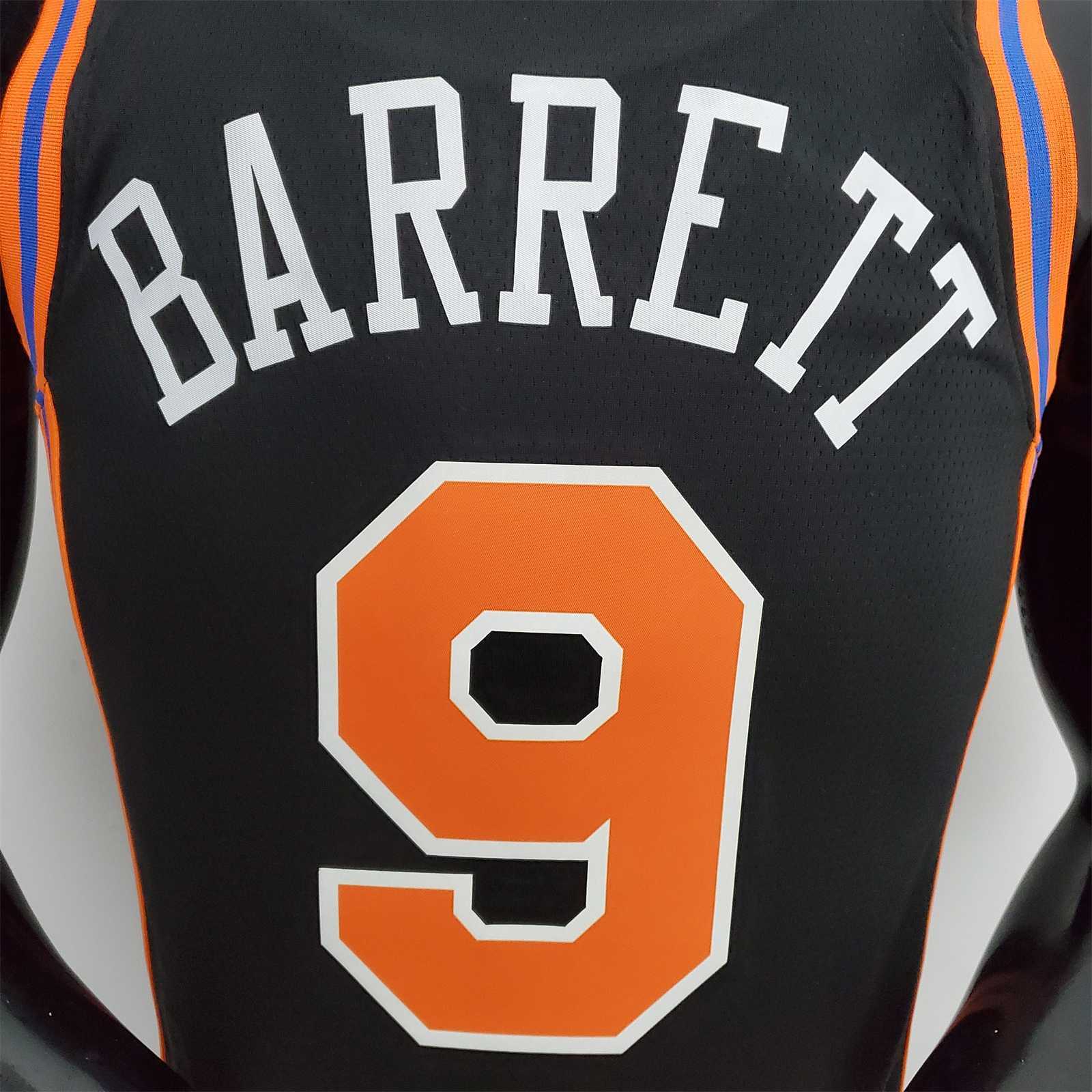 2022 Season Barrett #9 Knicks Urban Edition Black NBA Jersey 9