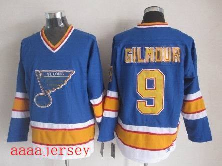St. Louis Blues retro ice hockey jersey M-3XL 圣路易蓝调队复古冰球服 4