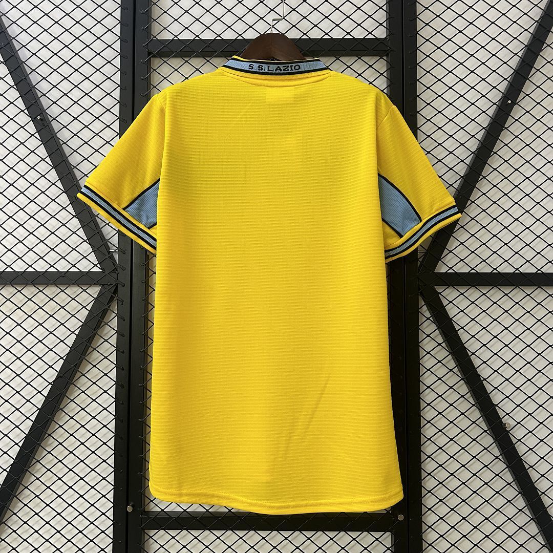 98-99 Lazio Yellow Retro Kit Vintage Shirt AAAAJersey Dropship Yupoo 5
