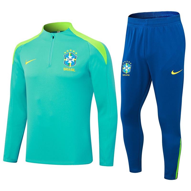 2024 Brazil Long Sleeve Training Suit Football Shirts