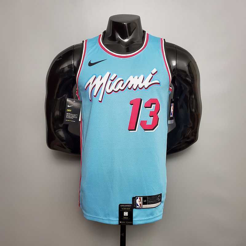 ADEBAYO#13 Miami Heat V-neck blue