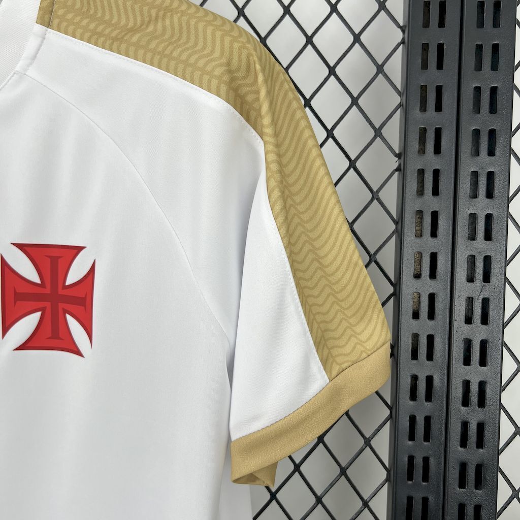 25-26 Vasco da Gama Gold CRVG White Shirt Soccer Uniform AAAAJersey Yupoo 4