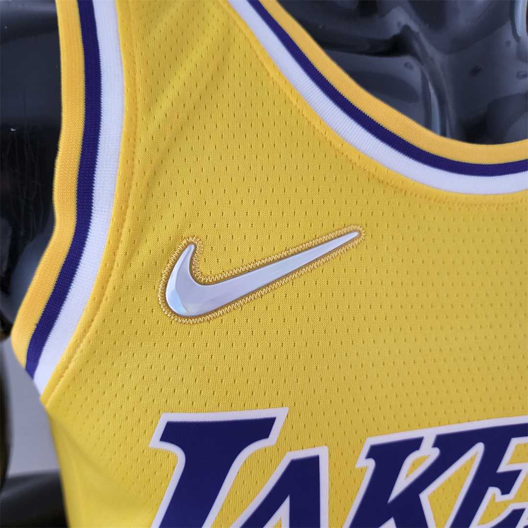 75th Anniversary IRVING #2 Los Angeles Lakers Yellow NBA Jersey 1