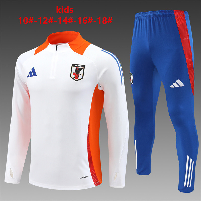 2024 Japan Kids Long Sleeve Training Suit Football Shirts