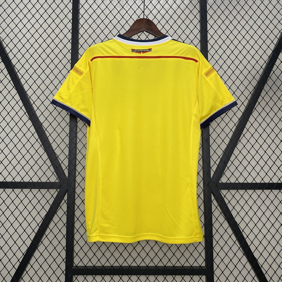 2014 Colombia Home Retro Kit Vintage Shirt AAAAJersey Wholesale Yupoo 6