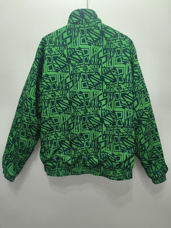 1994 Mexico Retro Trench Coat Reversible Windbreaker Double-Sides Jacket 3