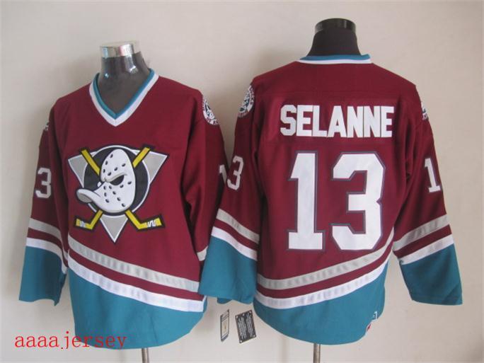 Anaheim Ducks retro ice hockey jersey M-3XL 阿纳海姆鸭队复古冰球服