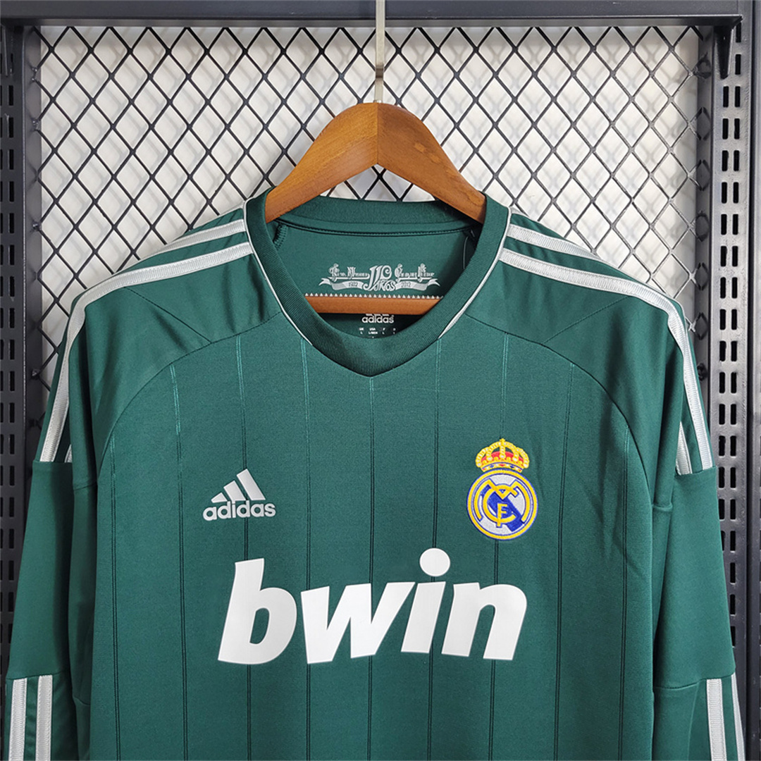 12-13 Real Madrid green third away long sleeve 5