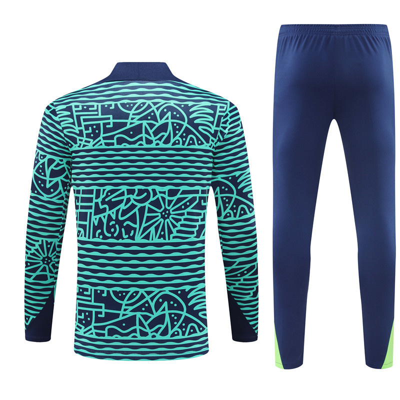 2024 Brazil Long Sleeve Training Suit Football Shirts 1
