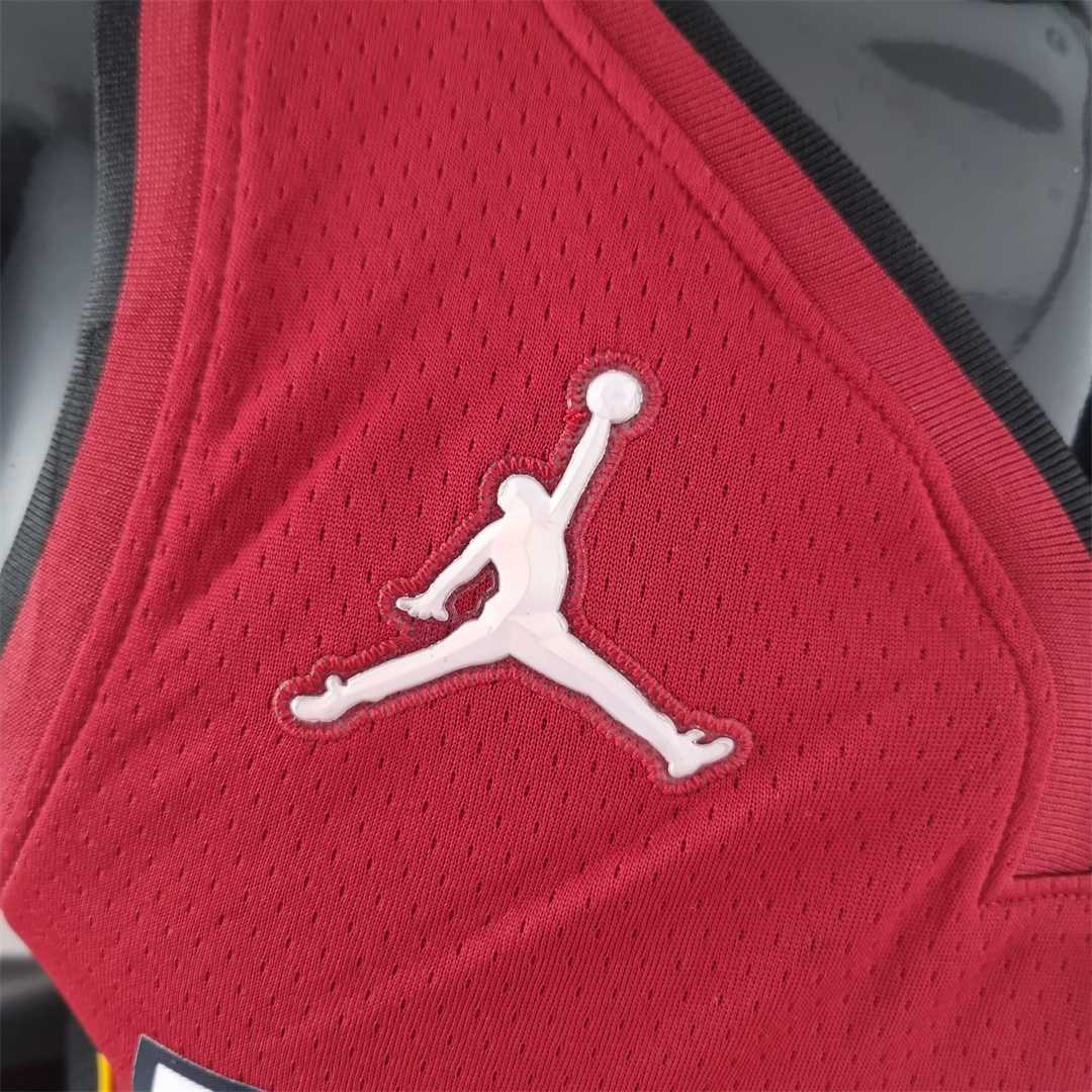 75th Anniversary Miami Heat Jordan HERRO#14 Burgundy NBA Jersey 1