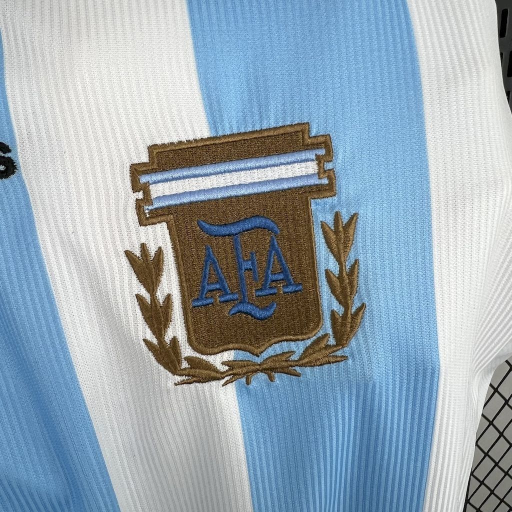 1998 Argentina Home Long Sleeve Retro Kit Vintage Shirt AAAAJersey Supplier Yupoo 4
