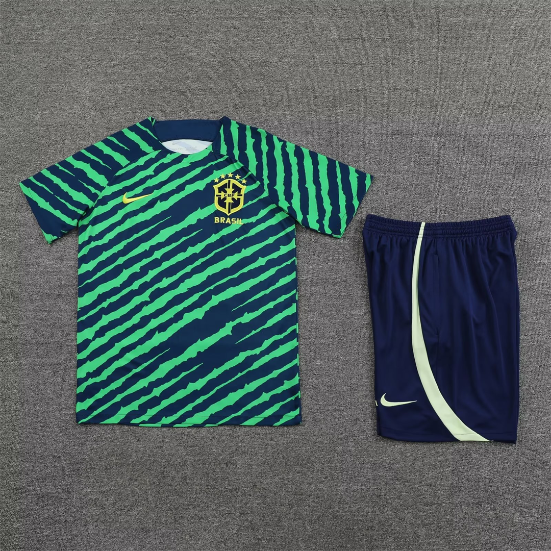 2022 Brazil Training Jersey Green 1