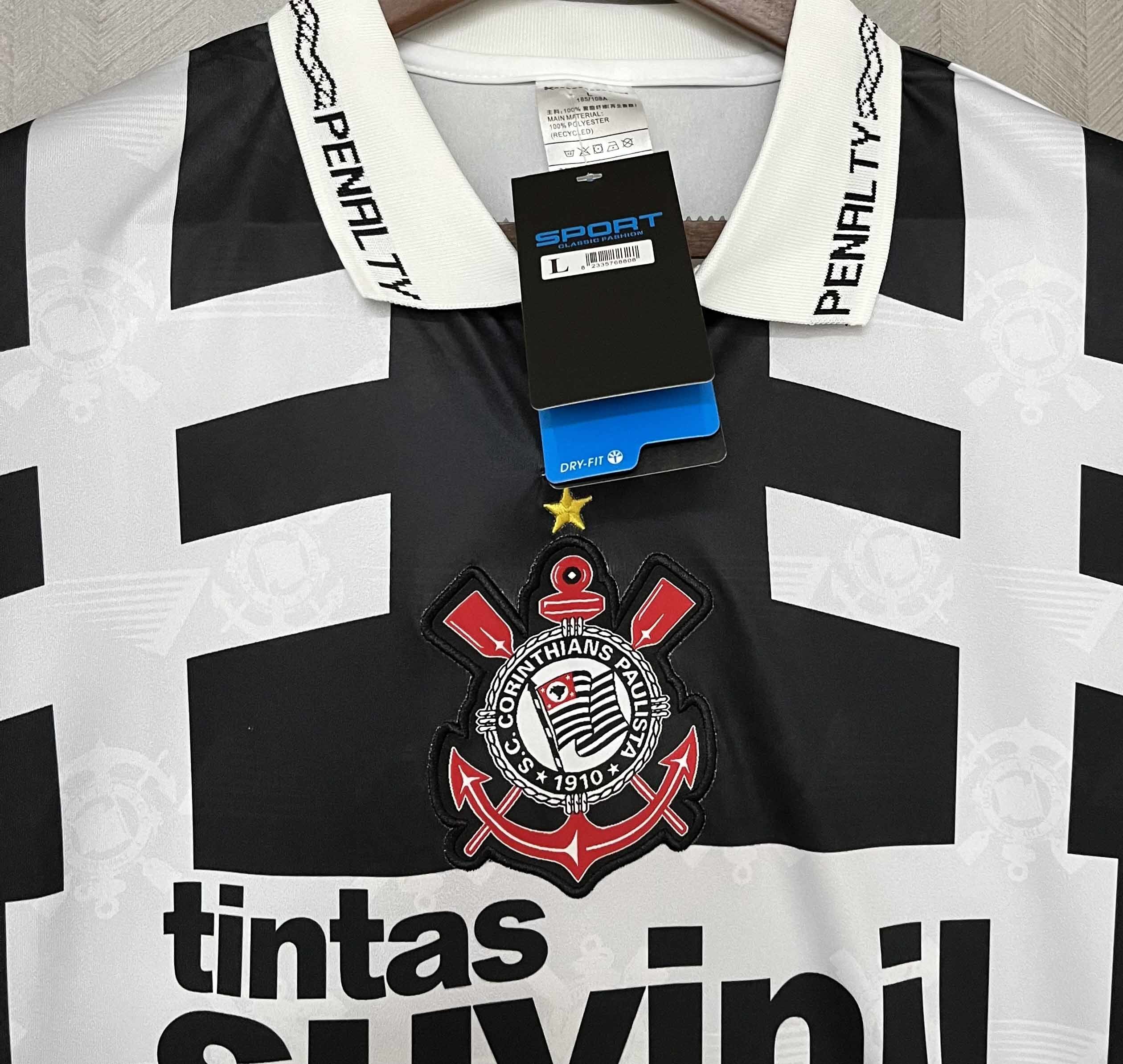 95-96 Corinthians Away Retro Kit Football AAAAJersey Yupoo 7