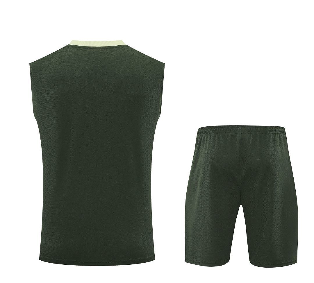 25-26 Chelsea Army Green Training Kits Football Vest Suits 2