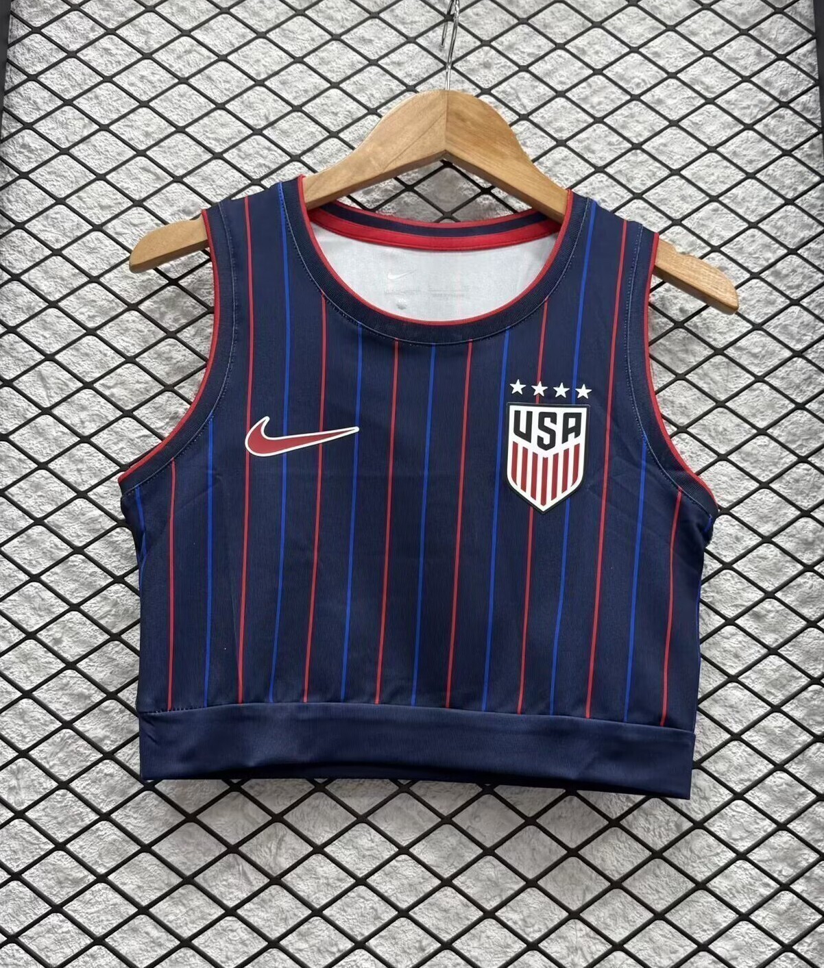 2025 USA Away Women Yoga Vest Kit Soccer T-Shirt AAAAJersey Supply Yupoo