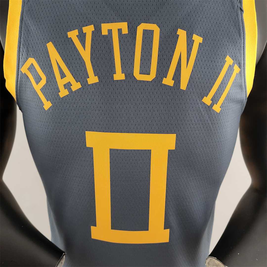 2018 PAYTON II#0 Golden State Warriors Grey NBA Jersey 2