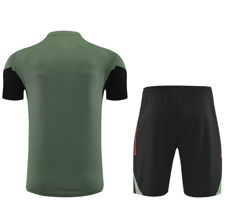 25-26 Bayern Munich Green&Black Training Kits Football Tracksuits 2