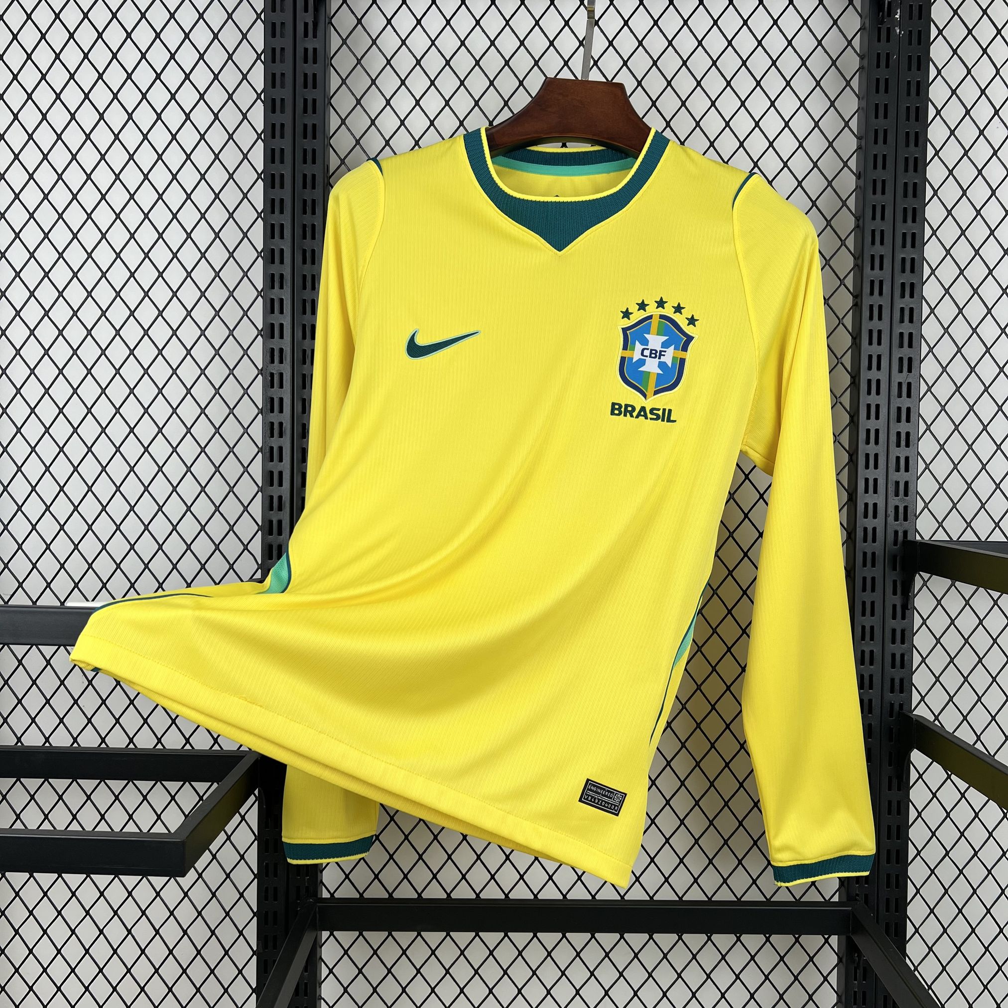 World Cup 2026 Brazil Mens Home Kit Football Long Sleeve Shirt AAAAJersey Supply Yupoo 9