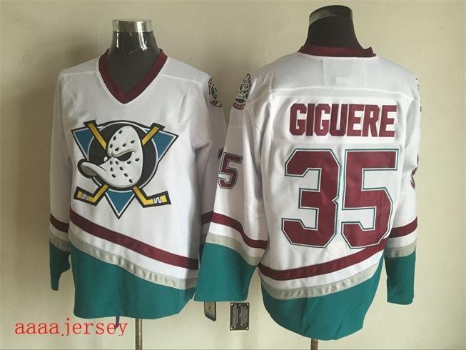 Anaheim Ducks retro ice hockey jersey M-3XL 阿纳海姆鸭队复古冰球服