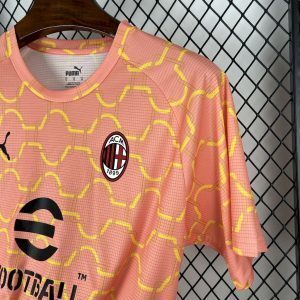 25-26 AC Milan Orange Training Kit Football T-Shirt AAAAJersey Supply Yupoo 4