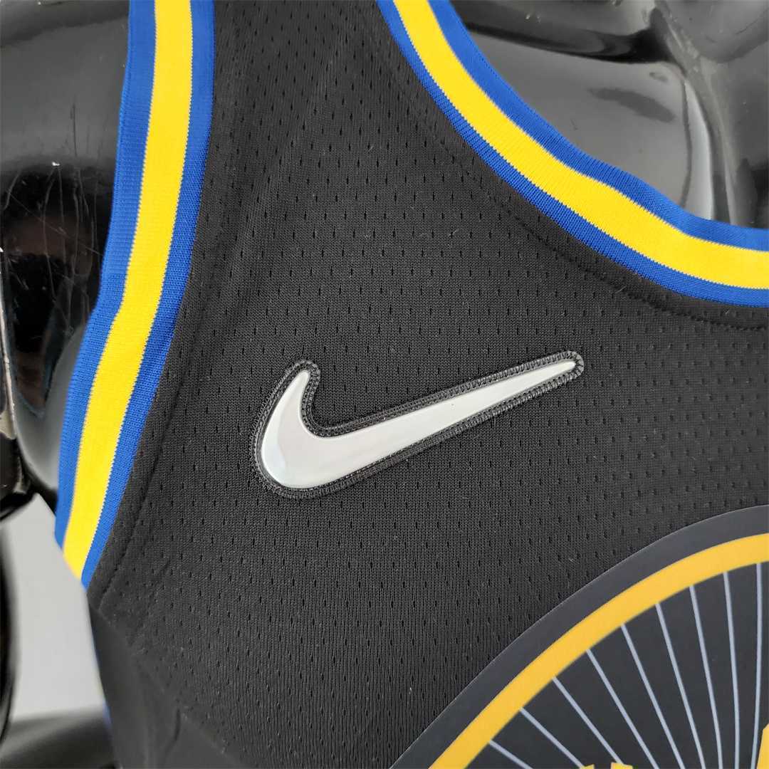 2022 75th Anniversary KUMINGA #00 Warriors City Edition Black NBA Jersey 4