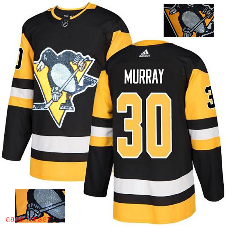 2018 Pittsburgh Penguins ice hockey jersey M-3XL 匹兹堡企鹅队时尚亮片款冰球服 36