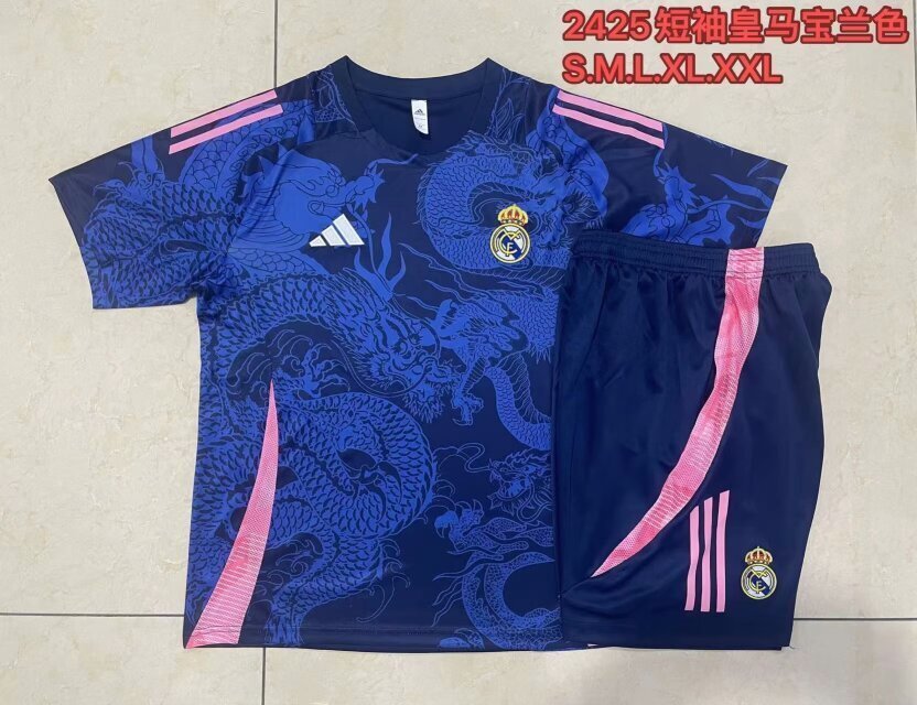 24-25 Real Madrid Training Soccer Jerseys Football Shirts 2