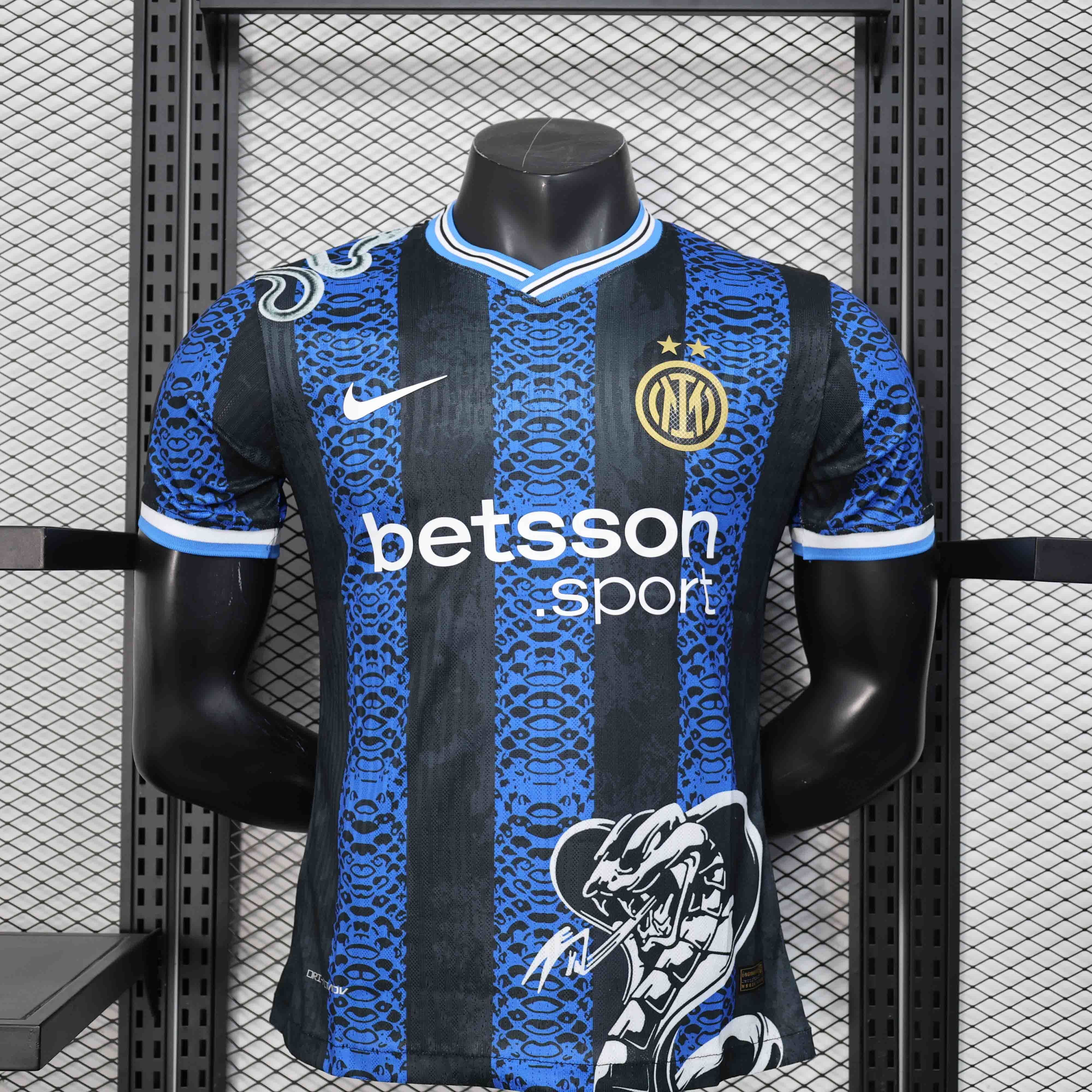 24-25 Inter Milan Snake Special Edition Kit Player Version Shirt AAAAJersey Supply Yupoo