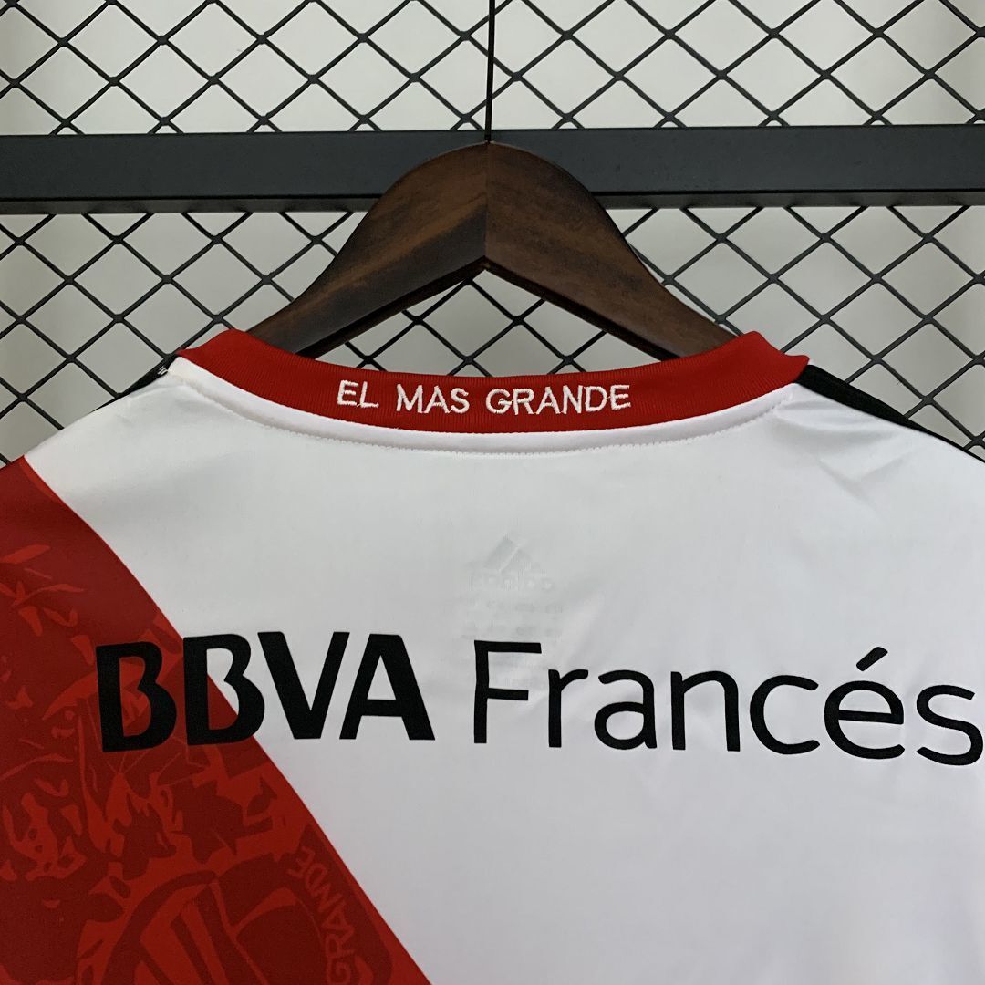13-14 River Plate Home Retro Long Sleeve Kit Vintage Shirt AAAAJersey Dropship Yupoo 1