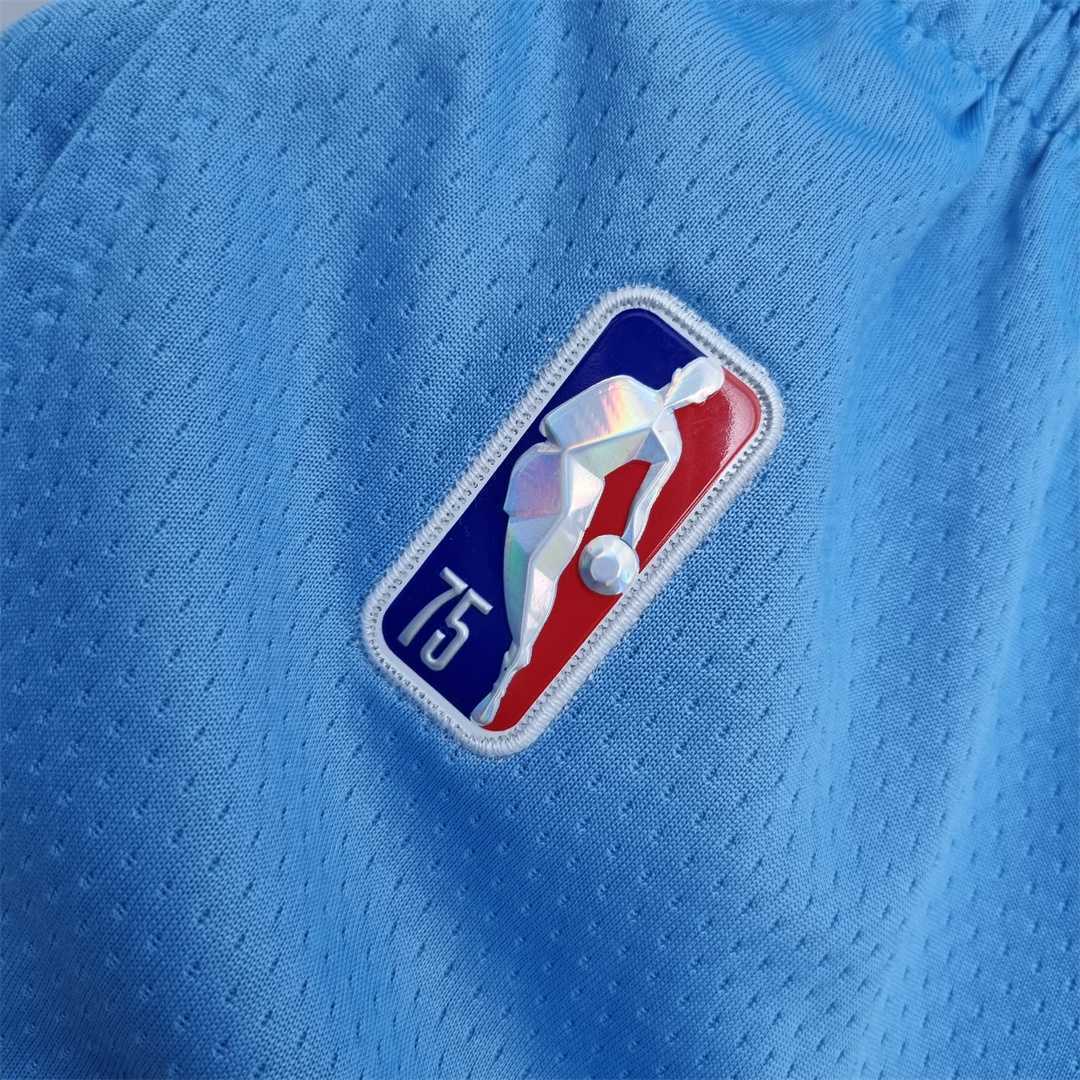 2022 Los Angeles Clippers City Edition Blue NBA Shorts 4