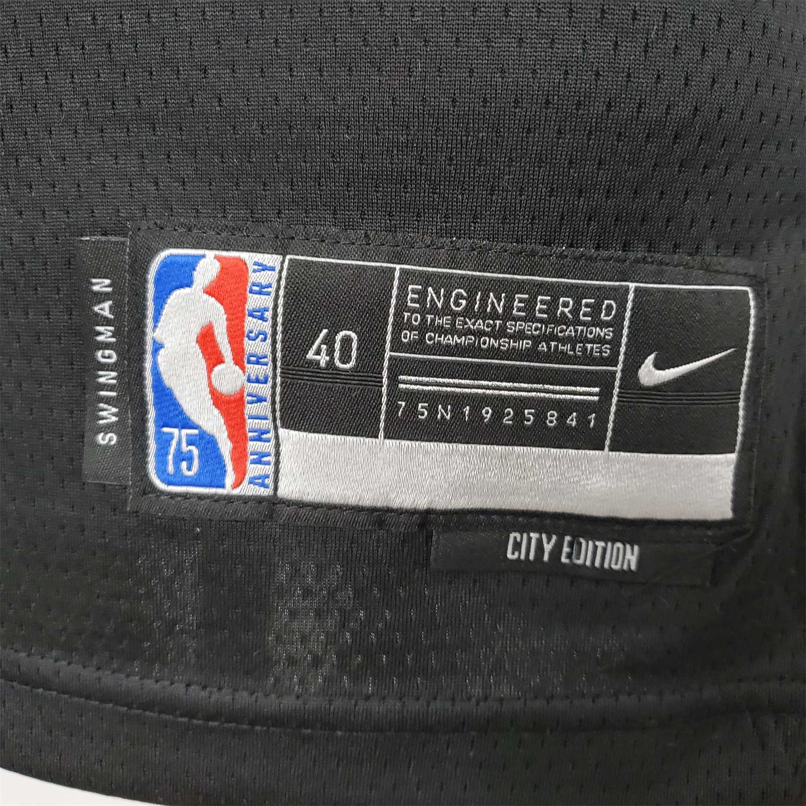 2022 Season Anthony#7 Knicks Urban Edition Black NBA Jersey 2