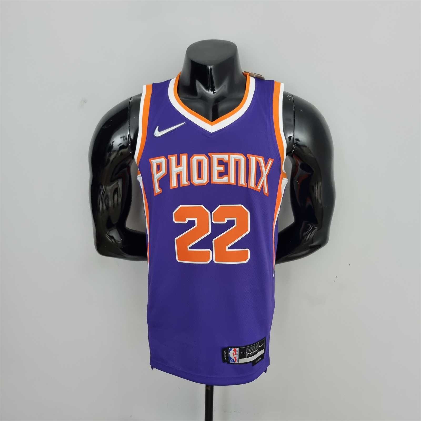 75th Anniversary Ayton #22 Phoenix Suns Purple NBA Jersey