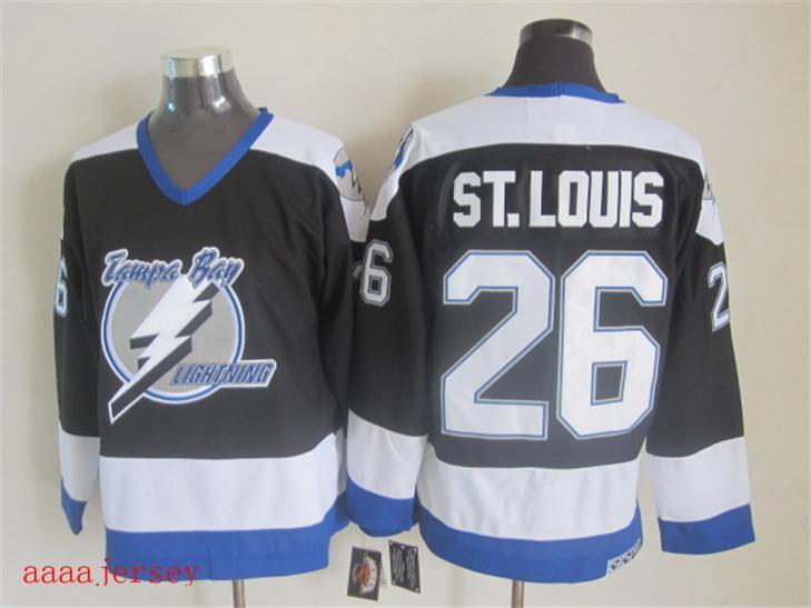 Tampa Bay Lightning retro ice hockey jersey M-3XL 坦帕湾闪电队复古冰球服