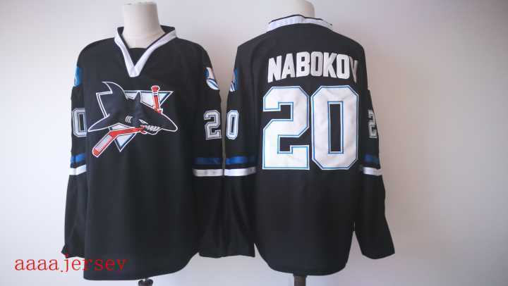 San Jose Sharks retro ice hockey jersey M-3XL 圣何西鲨鱼队复古冰球服