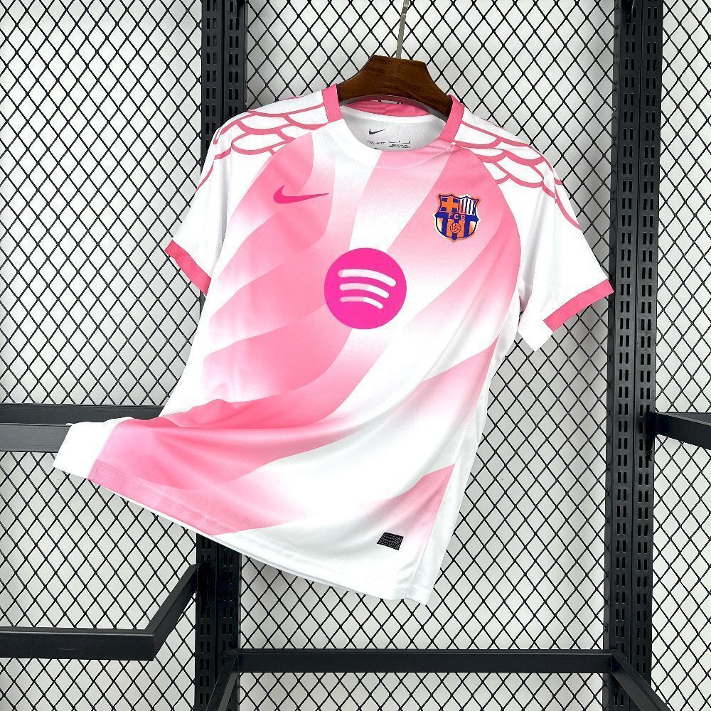 25-26 Barcelona Special Edition Pink Kit Football T-Shirt AAAAJersey Dropship Yupoo