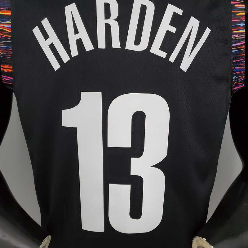Harden #13 Brooklyn Nets City version black 6
