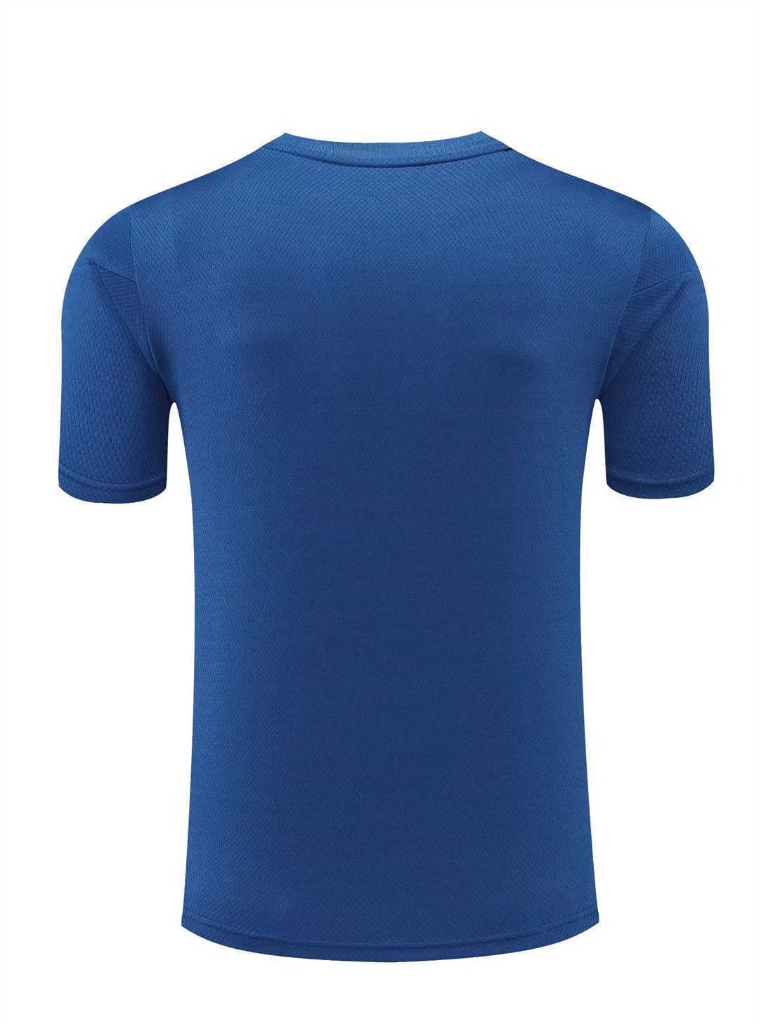 22-23 Manchester United Training Suit Short Sleeve Kit Blue 1