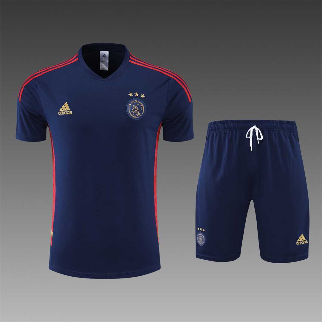 22-23 Ajax Training Suit Short Sleeve Kit Royal Blue 16