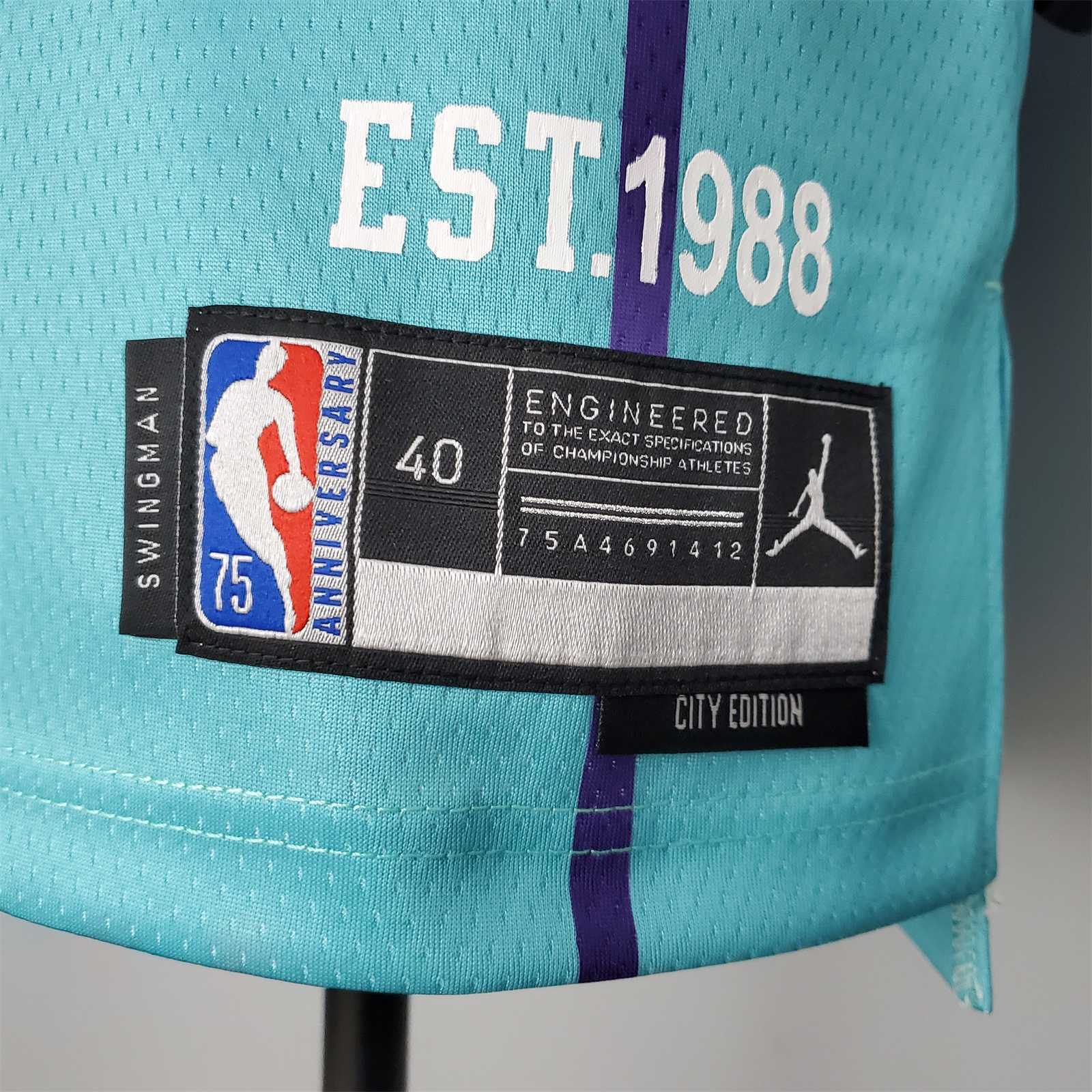 2022 BALL#2 Hornets City Edition Blue 6