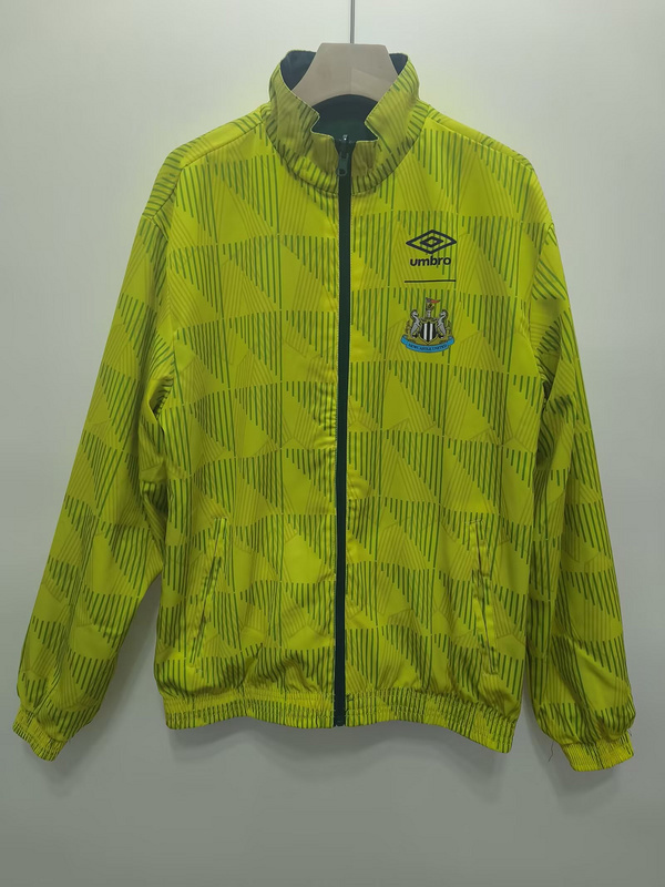 1991 Newcastle United Retro Trench Coat Reversible Windbreaker Double-Sides Jacket 3